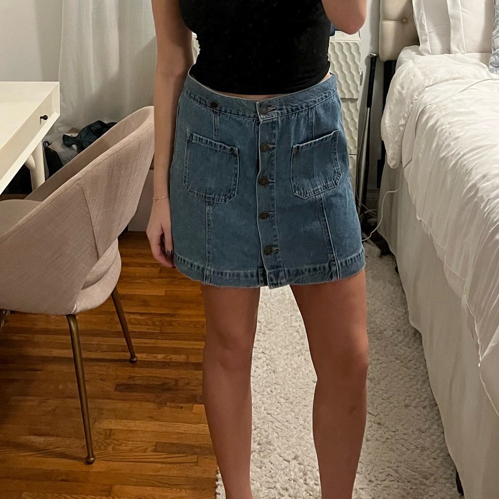 Forever 21 Blue Denim Mini Skirt